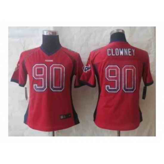 Nike Women Jerseys Houston Texans #90 Clowney red[drift fashion][clowney]